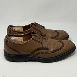 Dr Comfort Wing Shoes Mens 13 M Brown Leather Lace Up Casual Brogue Ortho